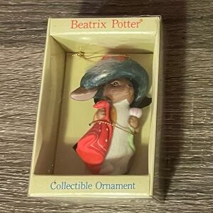 🆕 Beatrix Potter 1980’s Christmas Collectible Ornament